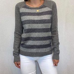 Jcrew Grey Striped Sweater - M